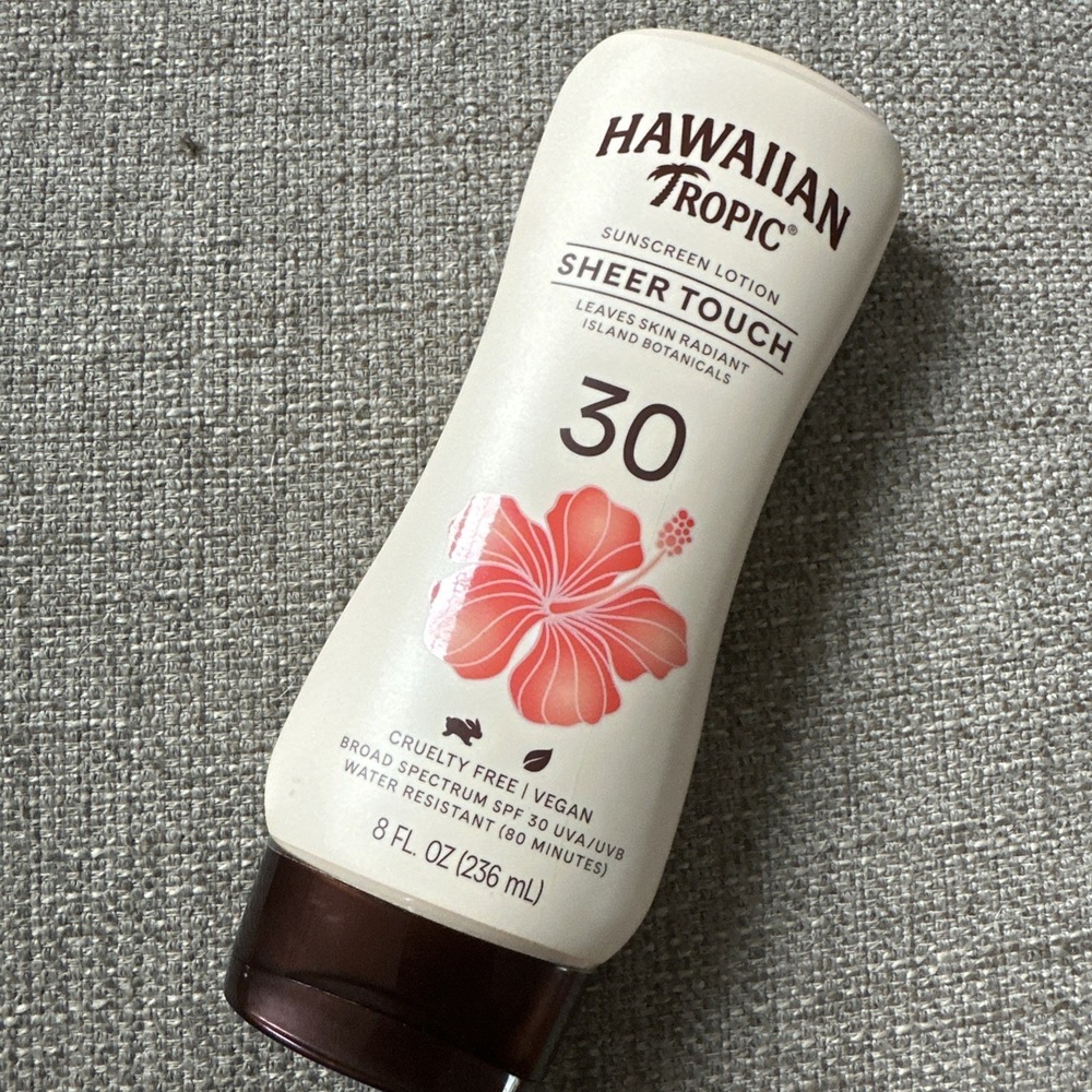 Hawaiian Tropic 8oz Sheer Touch Ultra Radiance Tan Lotion Sunscreen SPF 30 UVA